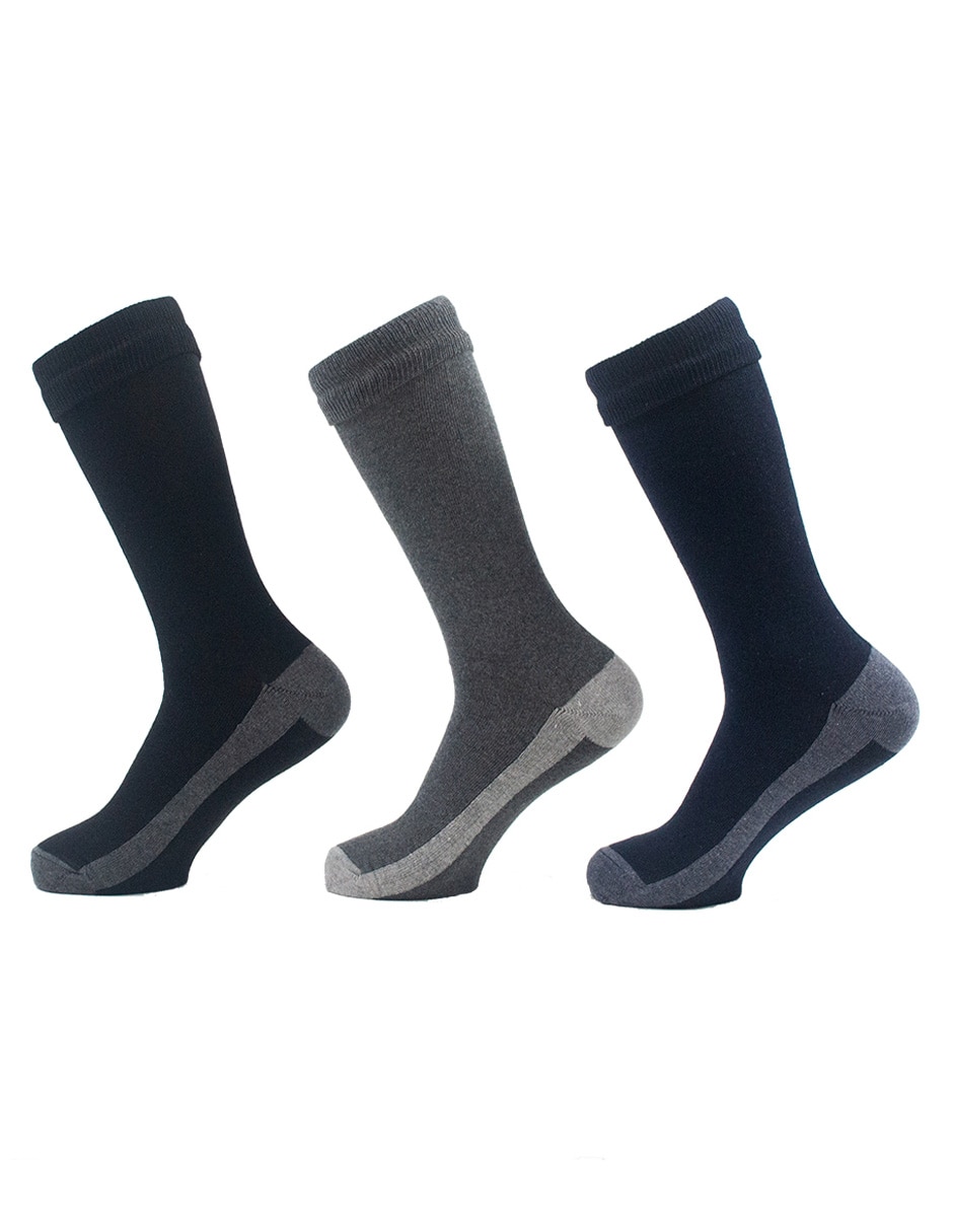 Calceta de algodón Hombre 3 pares Calceta de algodón Hombre 3 pares