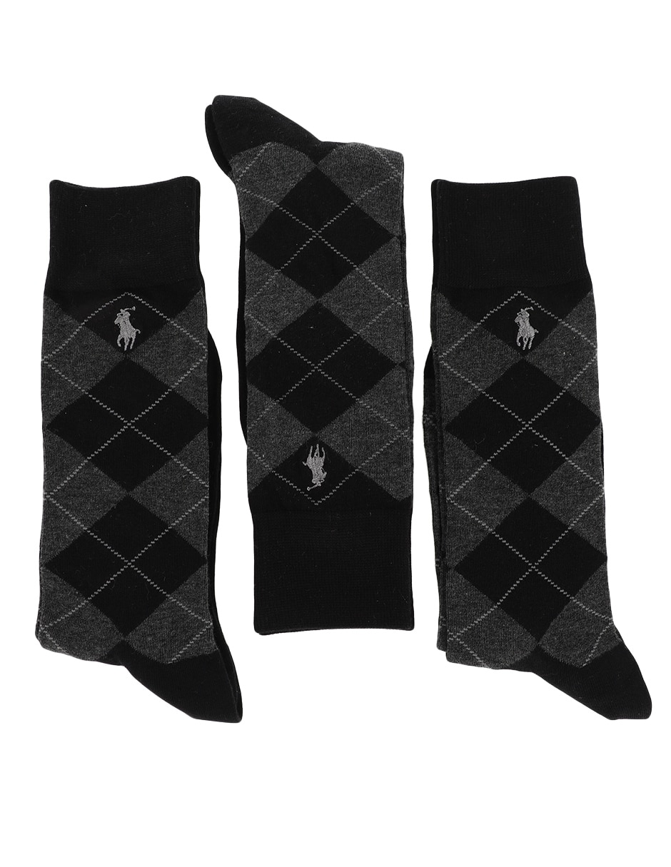 Set de calceta comfort Polo Ralph Lauren para hombre 3 pares