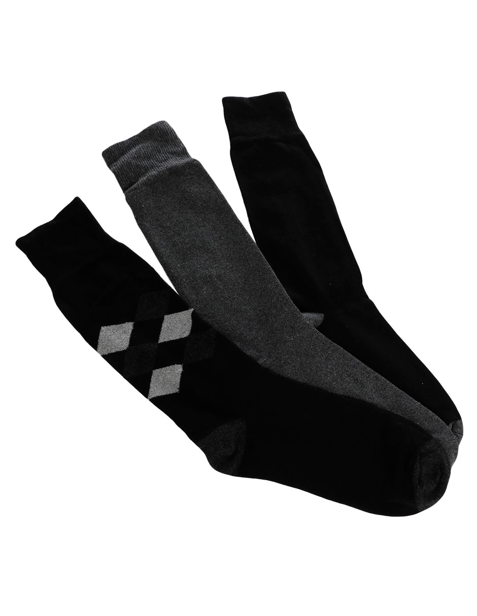 Set de calceta de algodón para hombre 3 pares Set de calceta de algodón para hombre 3 pares