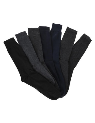 Set de calceta de algodón para hombre 7 pares 1