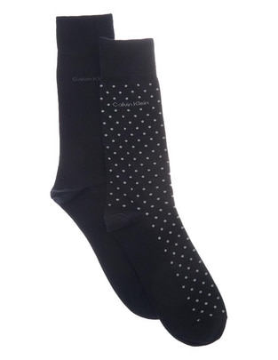 Set de calceta Calvin Klein de algodón para hombre 2 pares Set de calceta Calvin Klein de algodón para hombre 2 pares