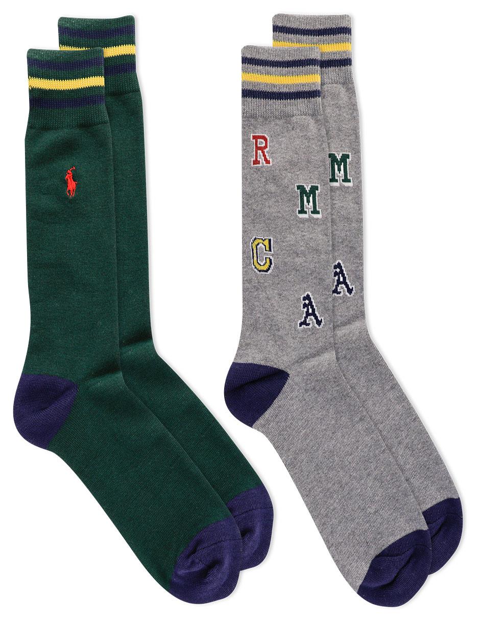 Set de calcetín comfort Polo Ralph Lauren de algodón para hombre 2 pares