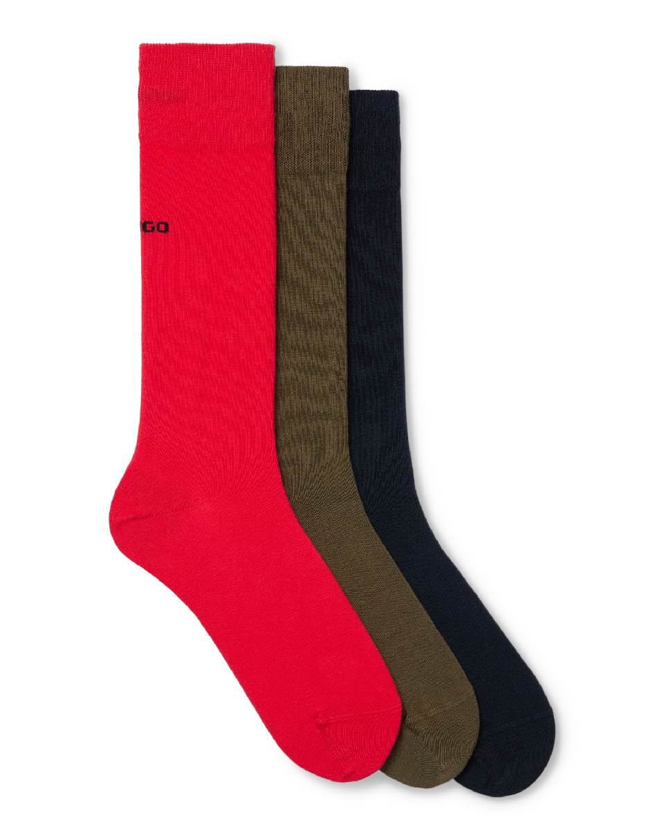 Calcetines comfort de algodón Hombre 3 pares Calcetines comfort de algodón Hombre 3 pares