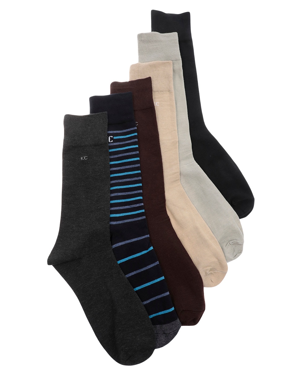 Set de calcetín Kenneth Cole para hombre 6 pares
