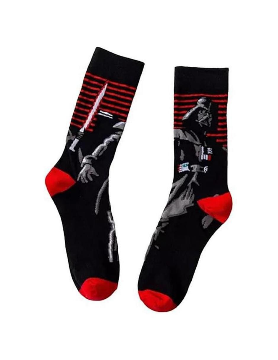 Calceta Darth Vader transpirable de algodón Hombre 4