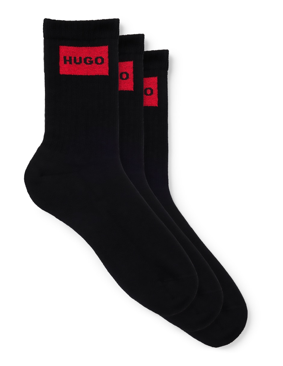 Set de calceta de algodón para hombre 3 pares 3