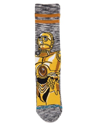 Calceta C-3PO comfort Stance de algodón para hombre