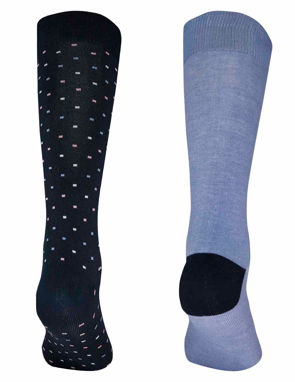 Set de calceta de algodón para hombre 2 pares 4