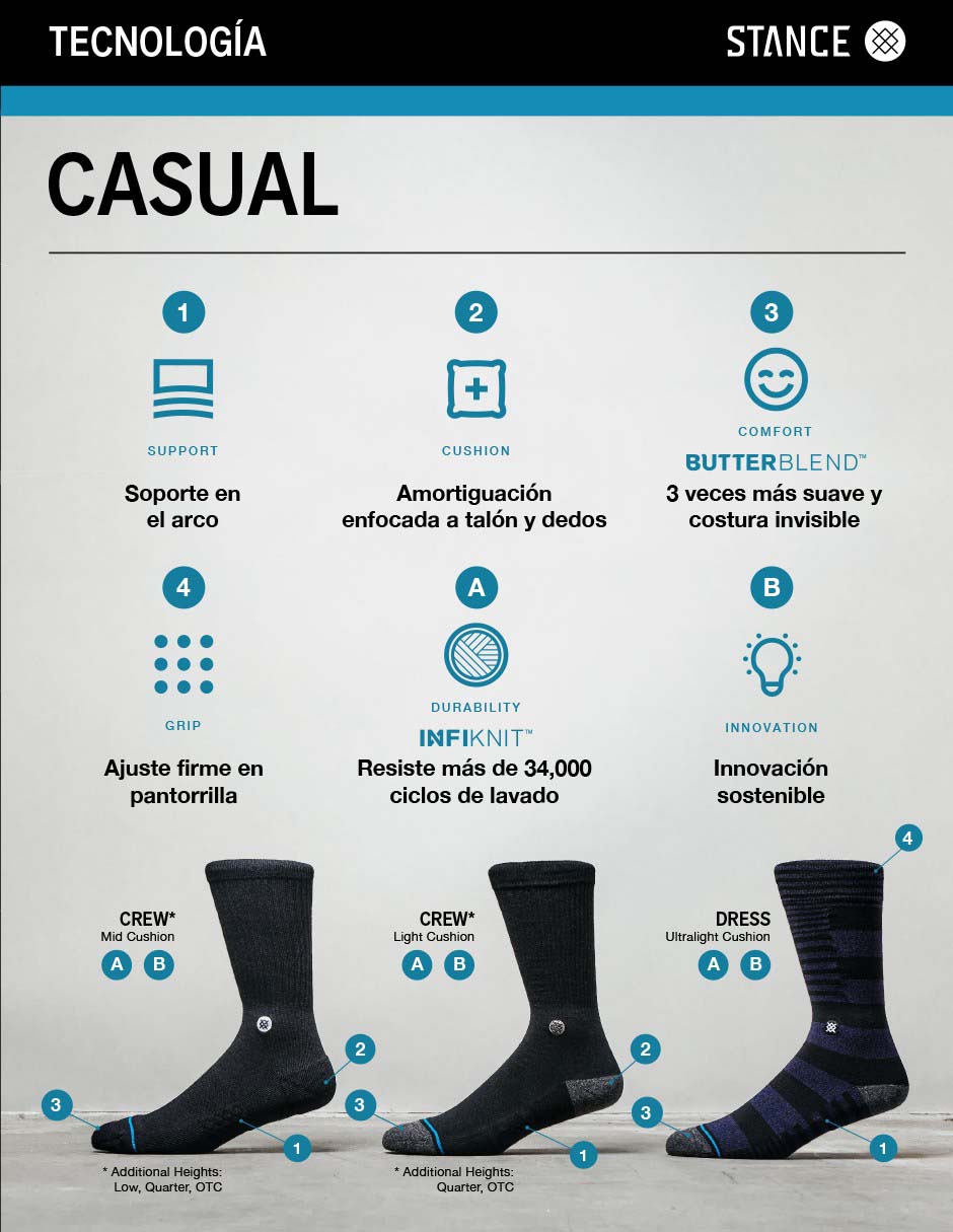 Calceta comfort de algodón para hombre