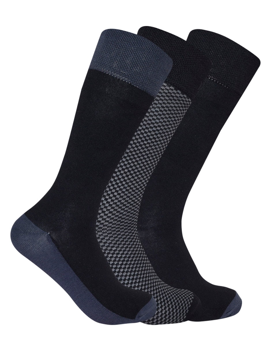 Set de calcetín comfort de bambú para hombre 3 pares 1