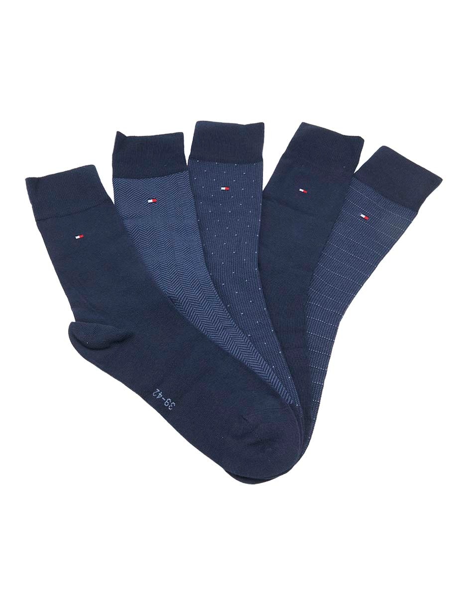 Set de calcetín comfort Tommy Hilfiger de algodón para hombre 5 pares