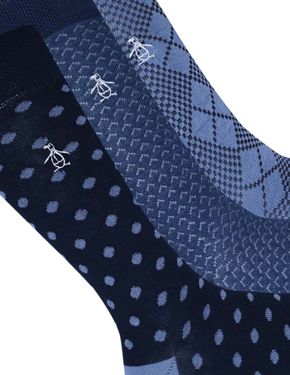 Set de calcetín Original Penguin de bambú para hombre 3 pares