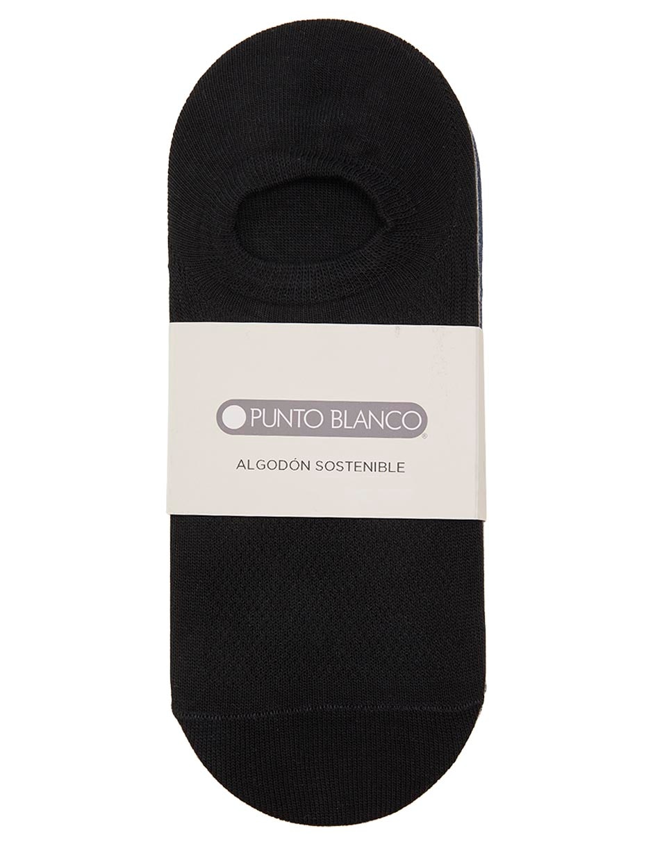 Set protector de pie antiderrapante Punto Blanco de algodón para hombre 5 pares