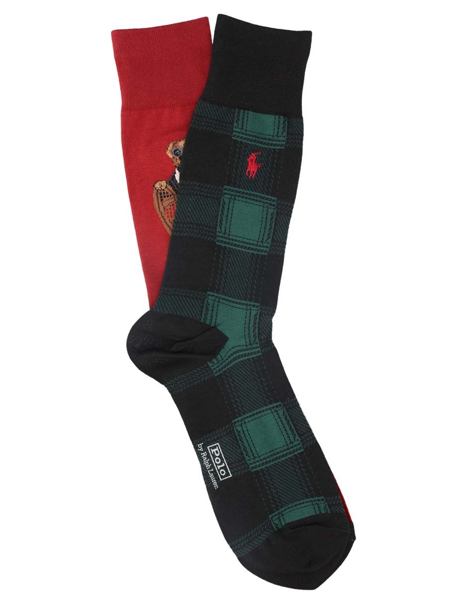 Set de calcetín de algodón para hombre 2 pares Set de calcetín de algodón para hombre 2 pares