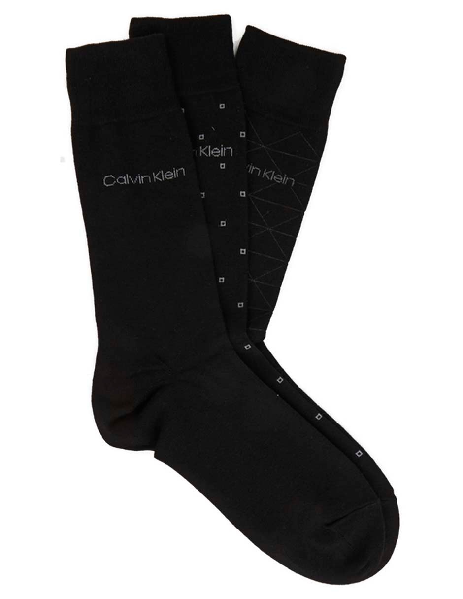 Set de calcetín comfort Calvin Klein de algodón para hombre 3 pares