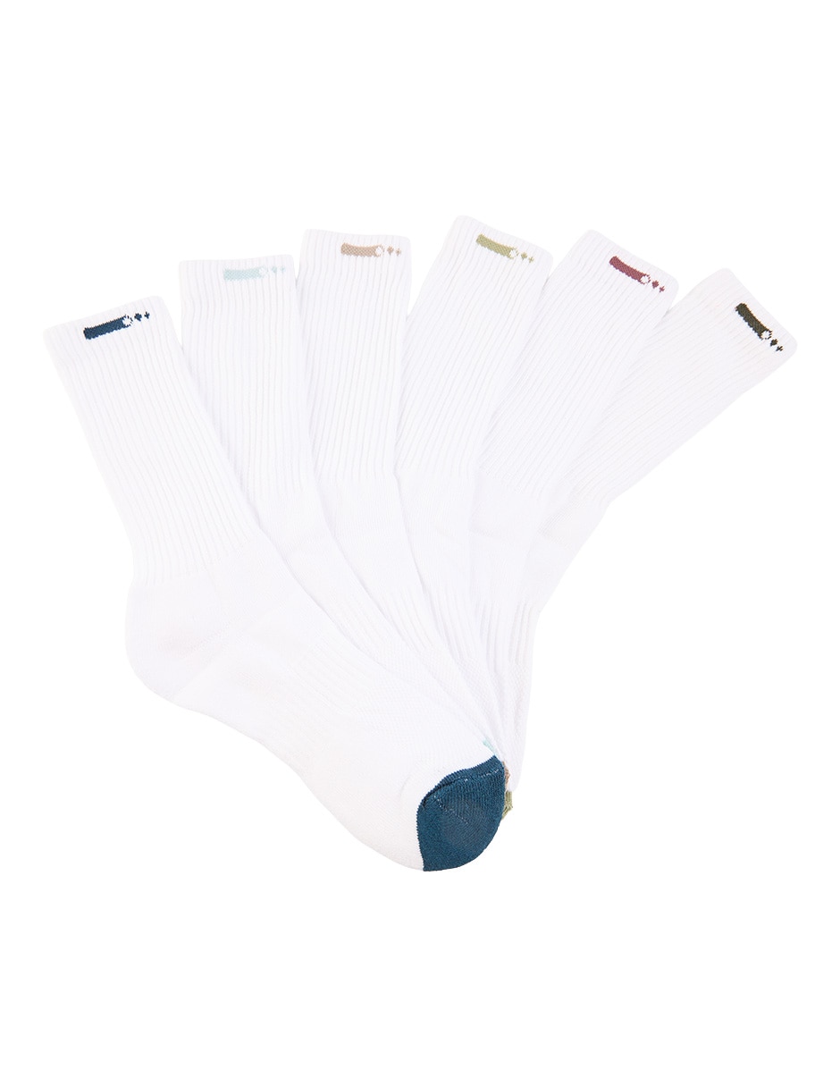 Set de calcetín de algodón para hombre 6 pares 1
