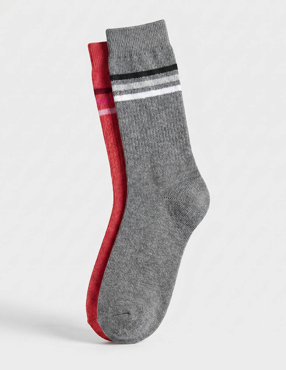 Calcetín de algodón para hombre 2 pares