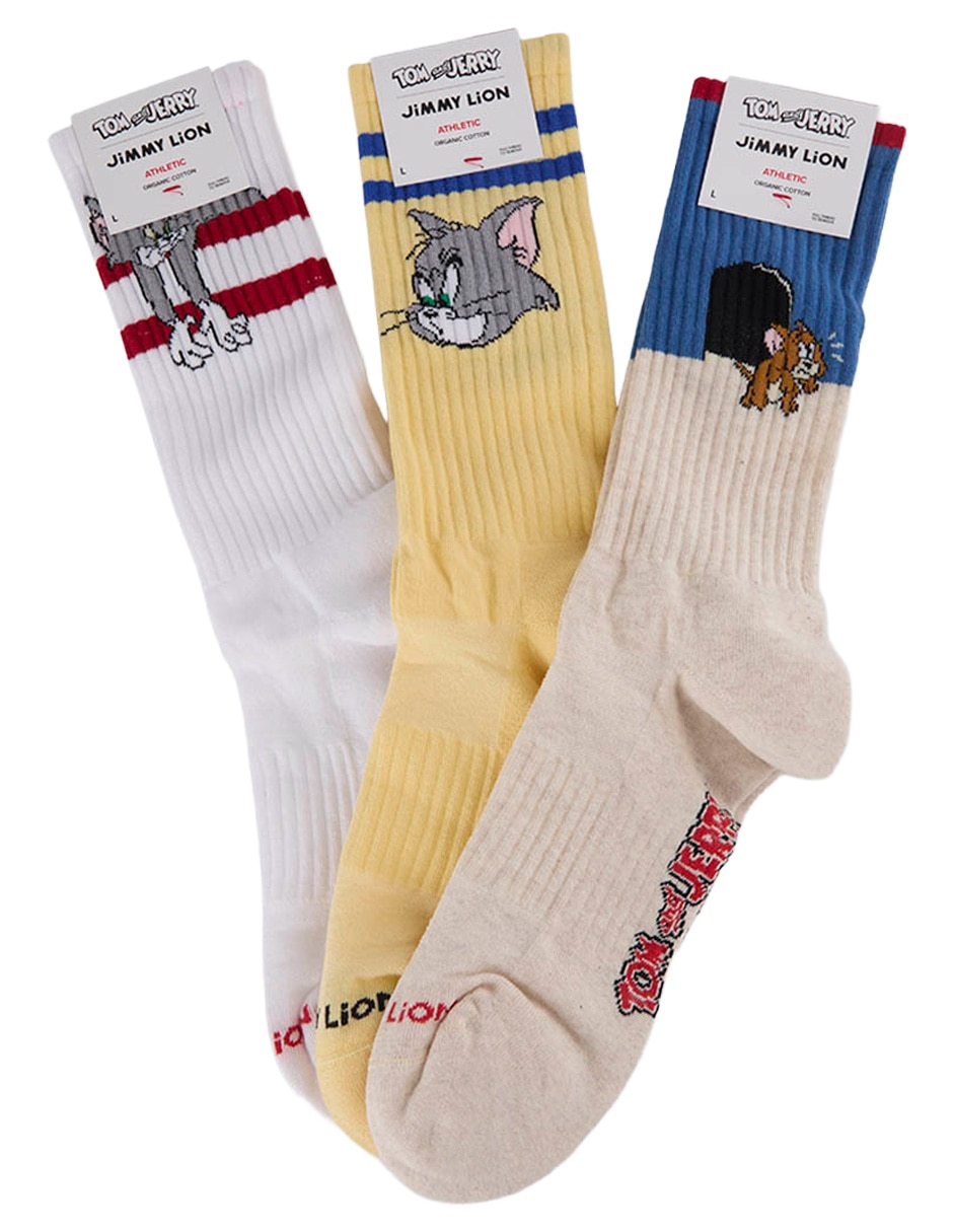 Calceta Tom y Jerry comfort de algodón Hombre 4 pares Calceta Tom y Jerry comfort de algodón Hombre 4 pares