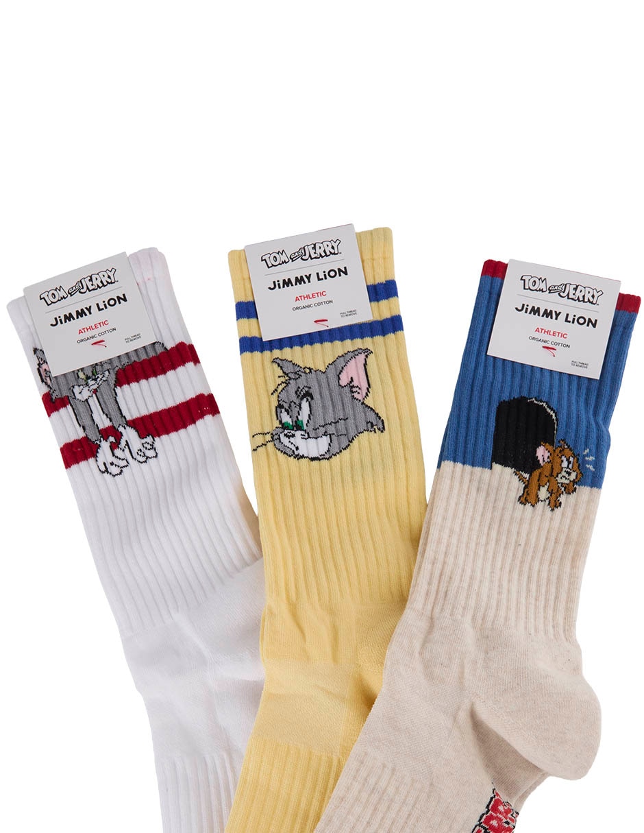 Calceta Tom y Jerry comfort de algodón Hombre 4 pares 3