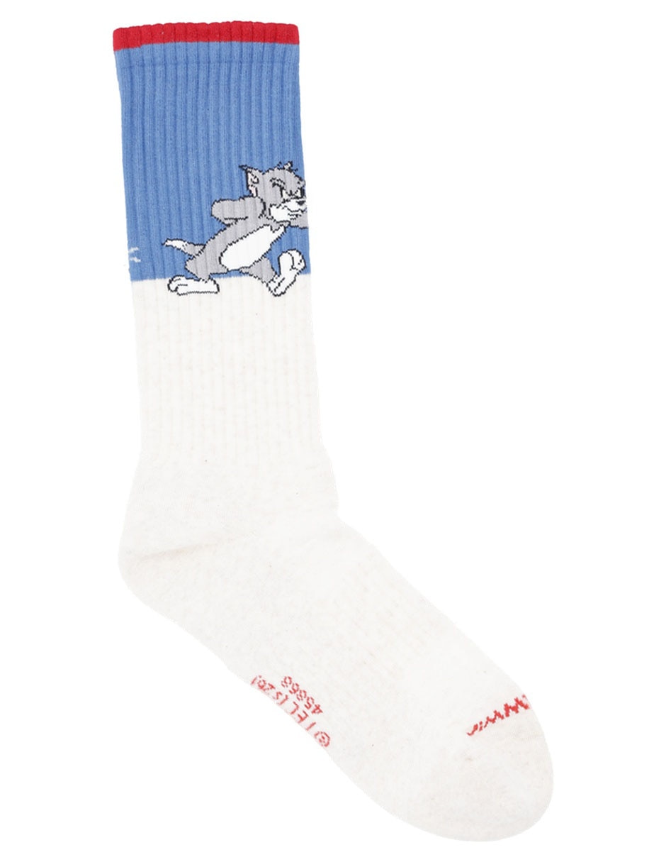 Calcetín Tom y Jerry de algodón para hombre