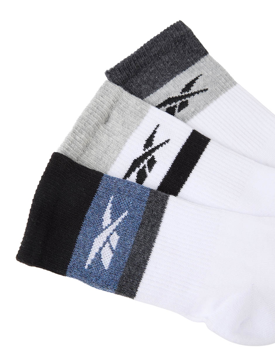Set de calceta de algodón para hombre 3 pares