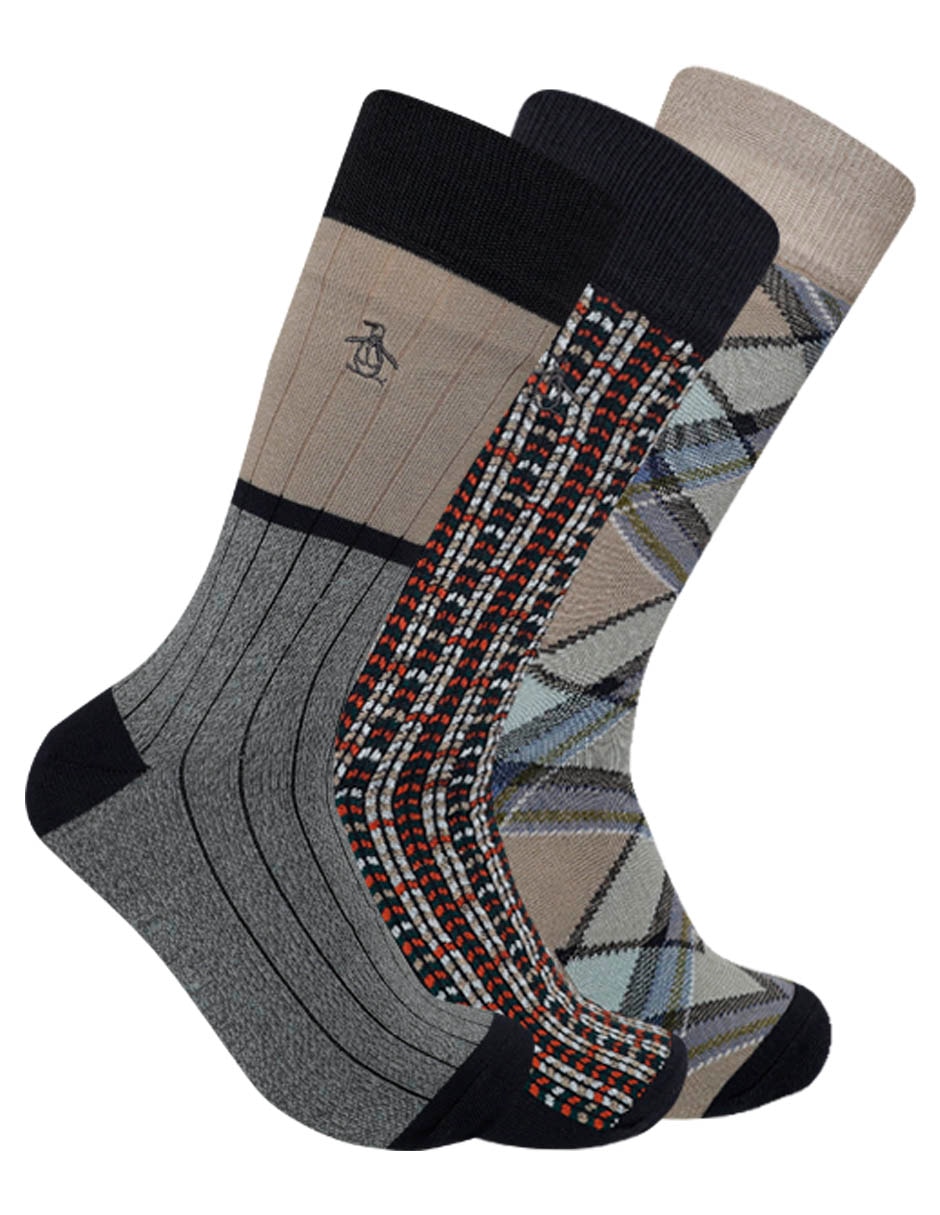 Calcetín de bambï para hombre 3 pares
