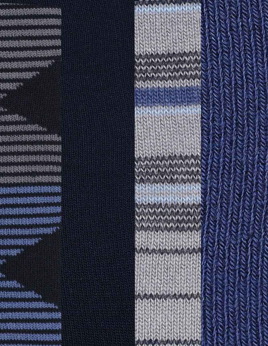 Calcetín de bambú para hombre 4 pares
