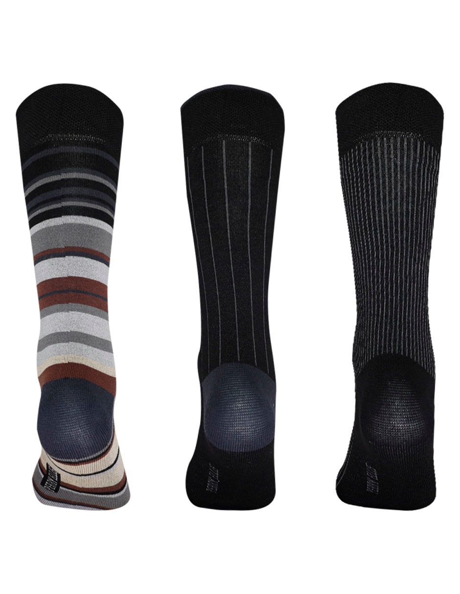 Calcetín de bambú para hombre 3 pares 3