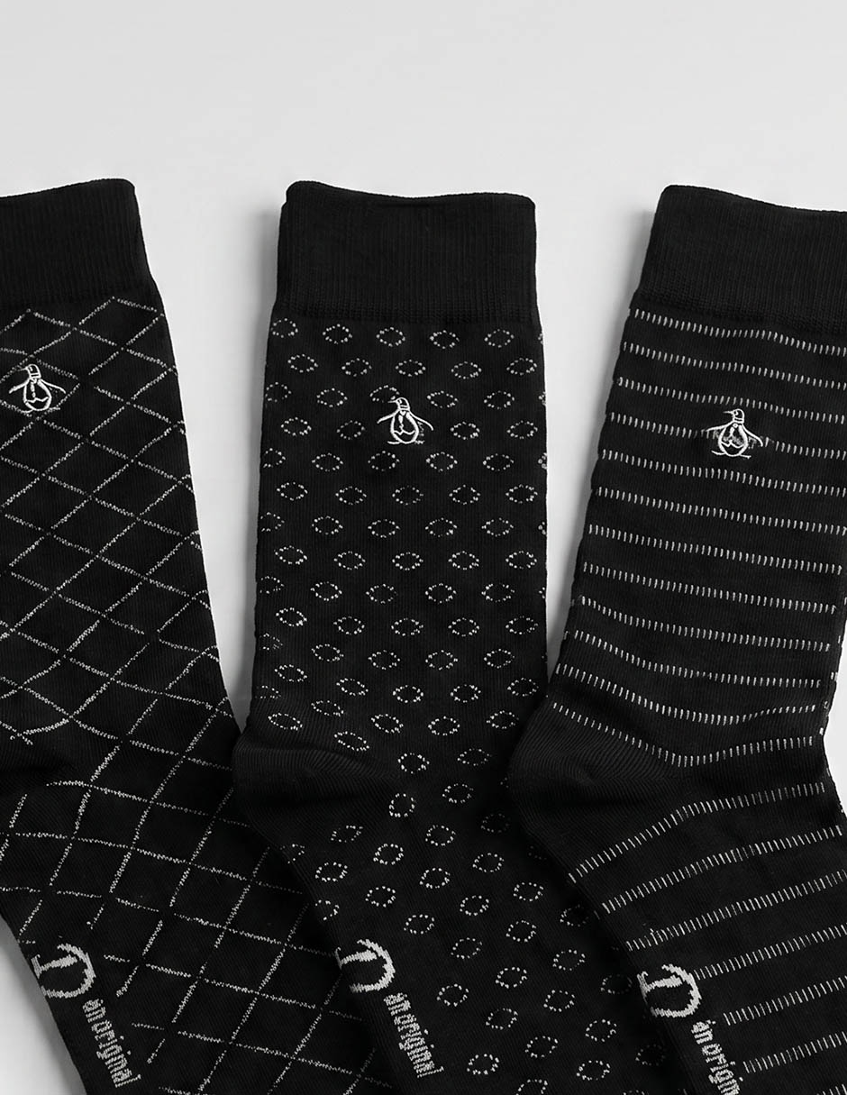 Set calcetín de bambú para hombre 3 pares