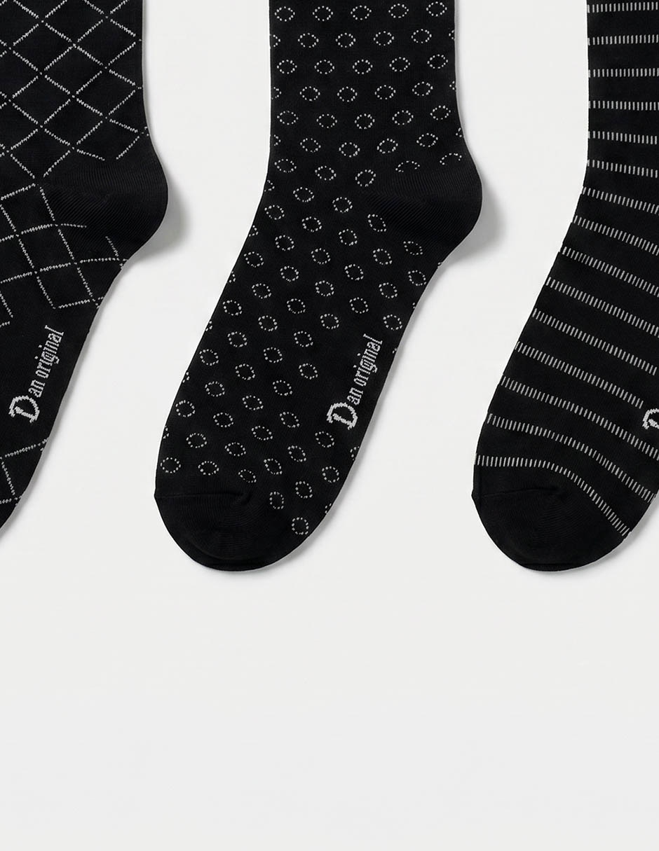 Set calcetín de bambú para hombre 3 pares 3