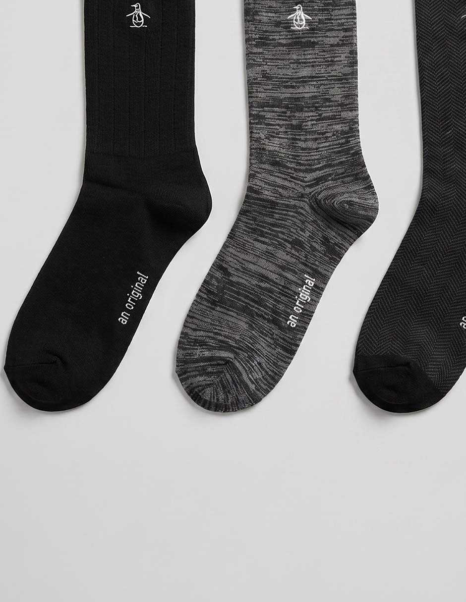 Set calcetín de bambú para hombre 3 pares 3