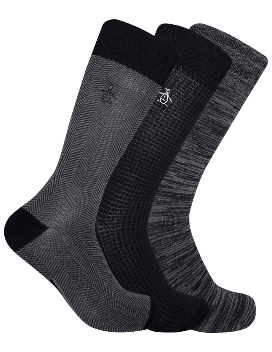 Set calcetín de bambú para hombre 3 pares 4