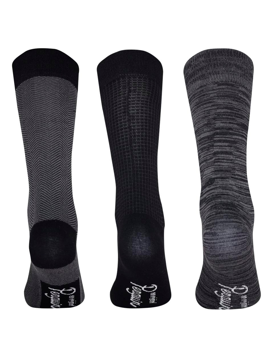 Set calcetín de bambú para hombre 3 pares 7