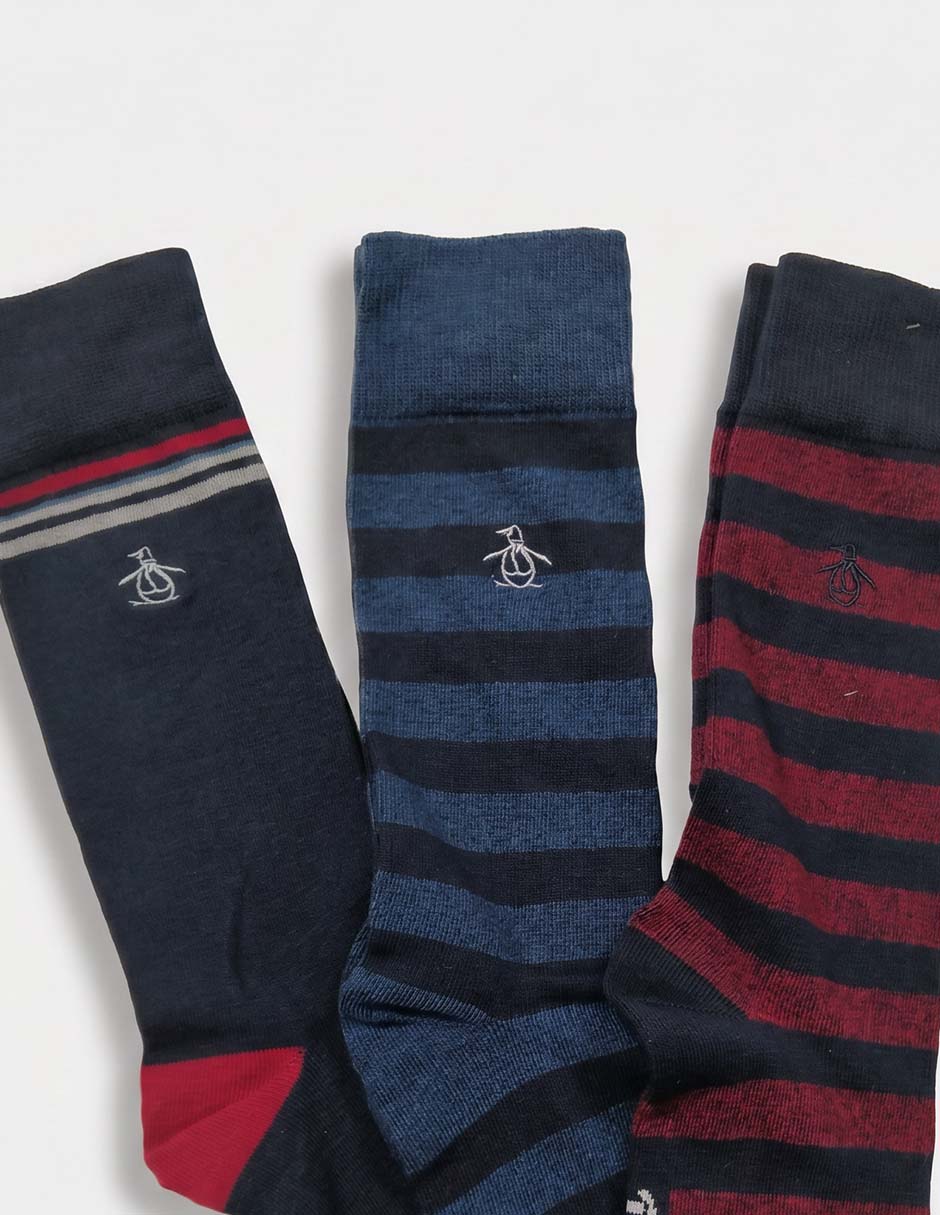 Set calcetín de bambú para hombre 3 pares