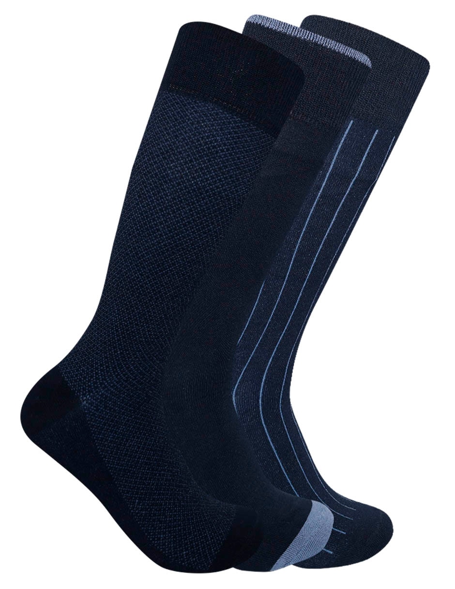 Calcetín de bambú para hombre 3 pares