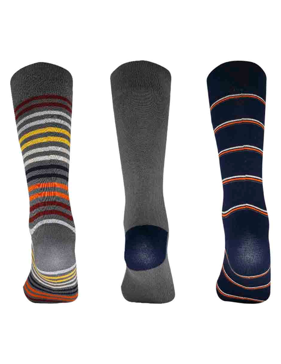Set calcetín de bambú para hombre 3 pares