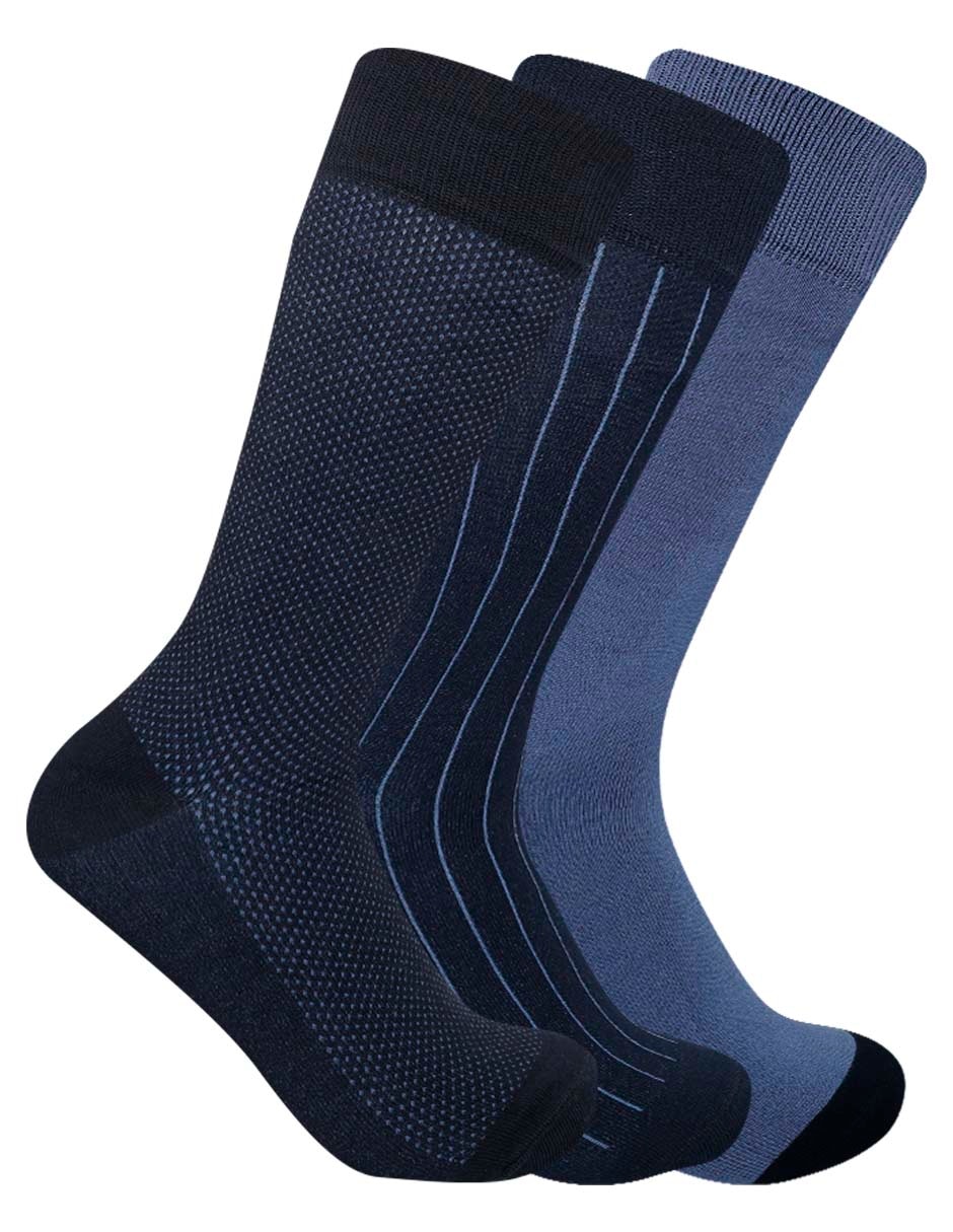 Calcetín de bambú para hombre 3 pares