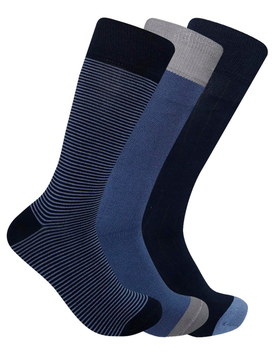 Calcetín de bambú para hombre 3 pares