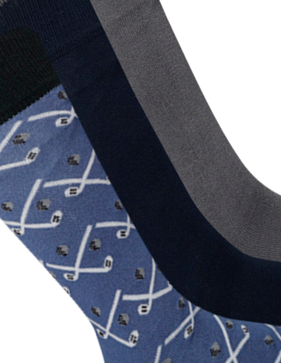 Calcetín de bambú para hombre 3 pares 4