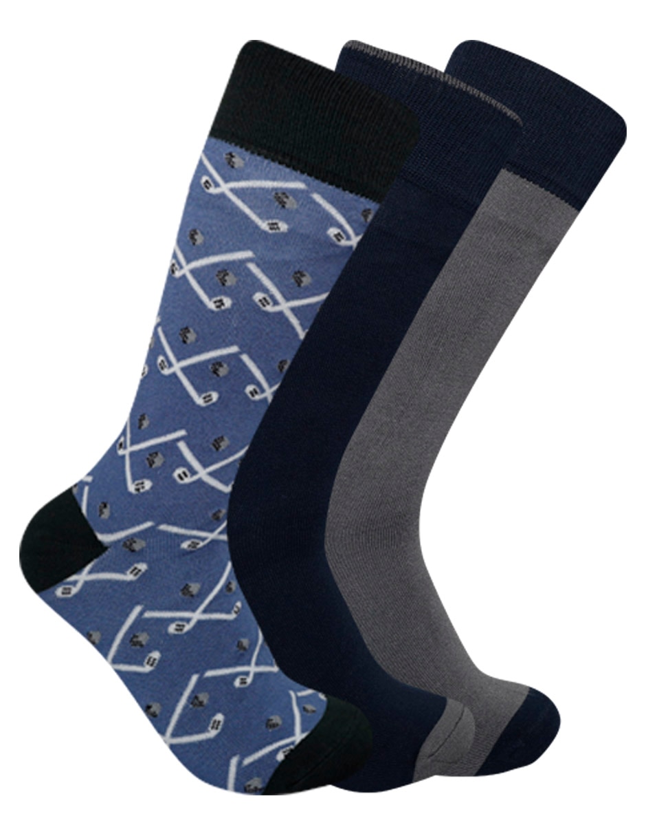 Calcetín de bambú para hombre 3 pares