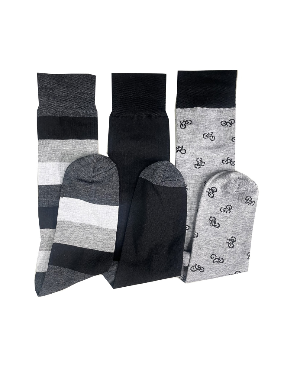 Calcetines transpirable de algodón Hombre 3 pares 2