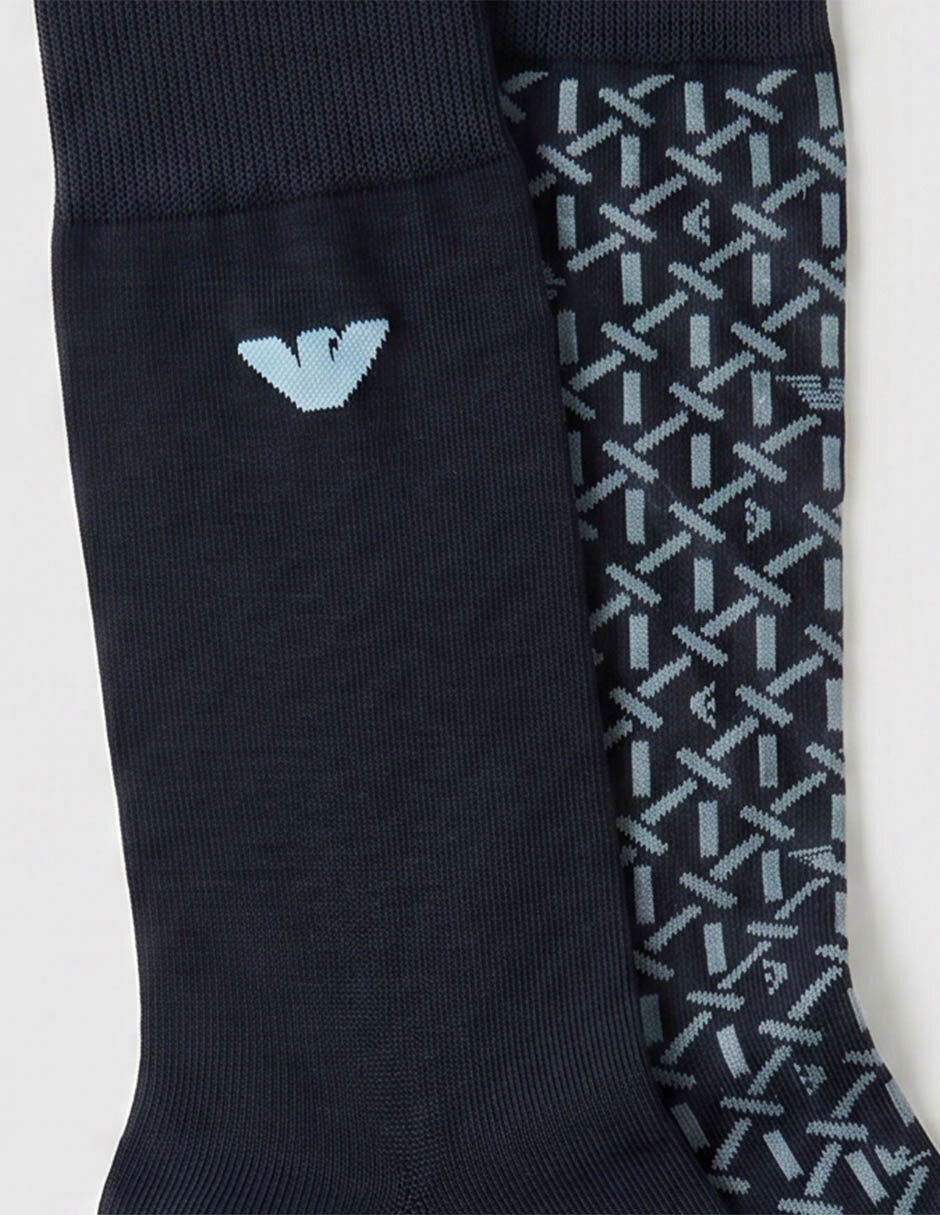 Set de calceta de algodón para hombre 2 pares 3