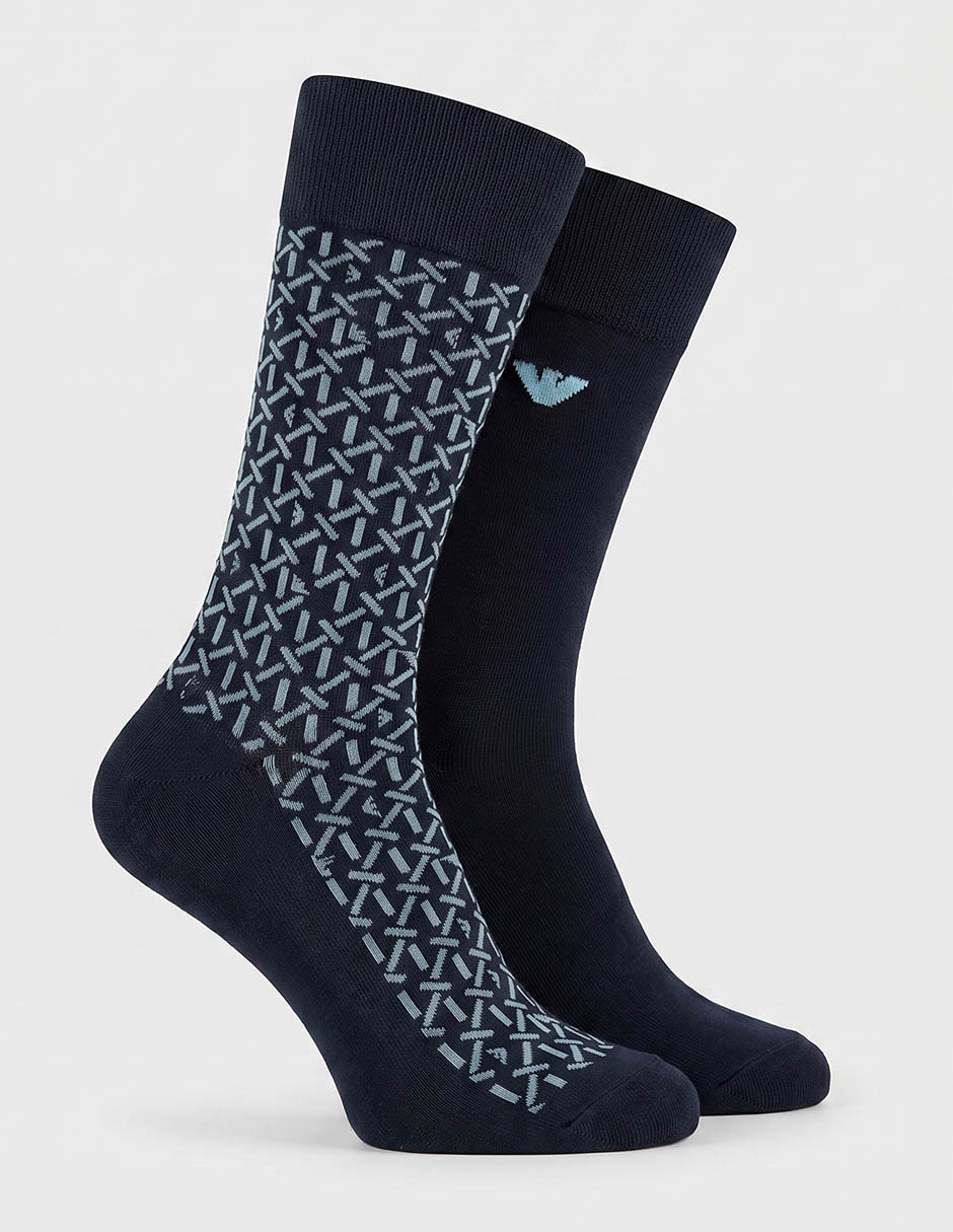 Set de calceta de algodón para hombre 2 pares 4