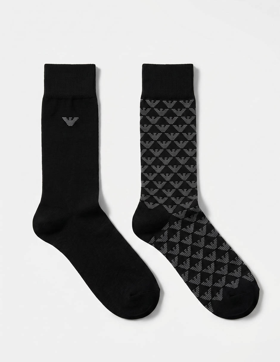 Set de calceta de algodón para hombre 2 pares Set de calceta de algodón para hombre 2 pares