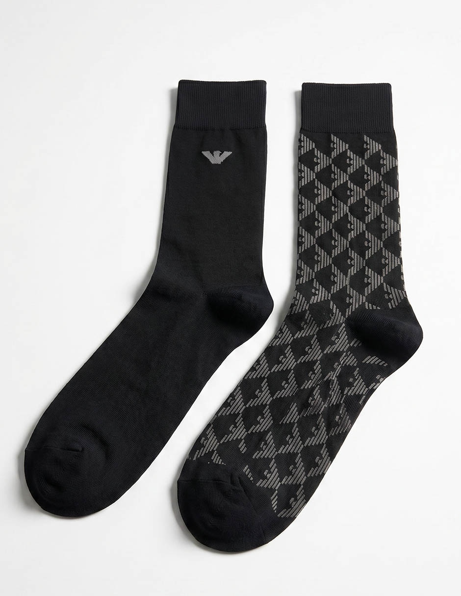 Set de calceta armani de algodón para hombre 2 pares
