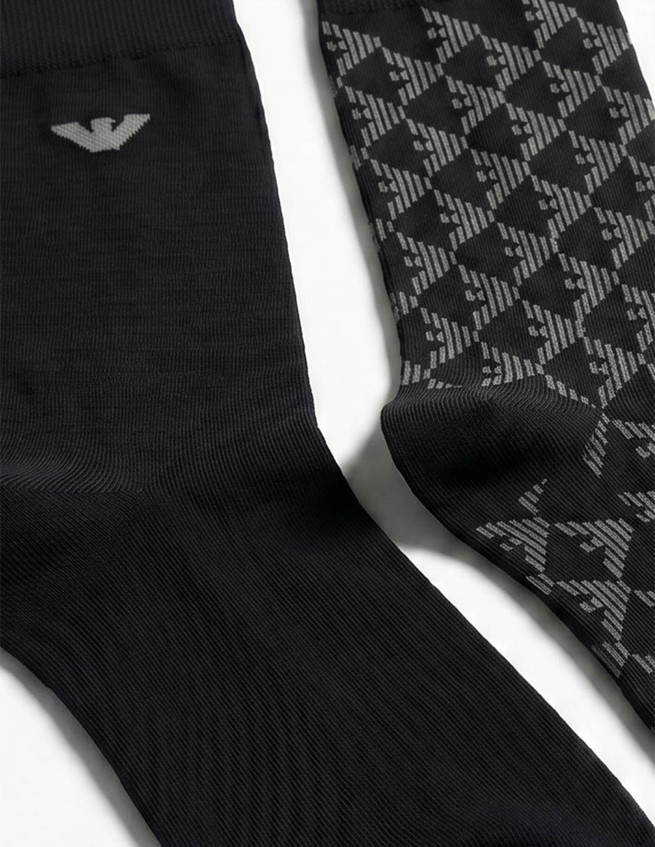 Set de calceta armani de algodón para hombre 2 pares