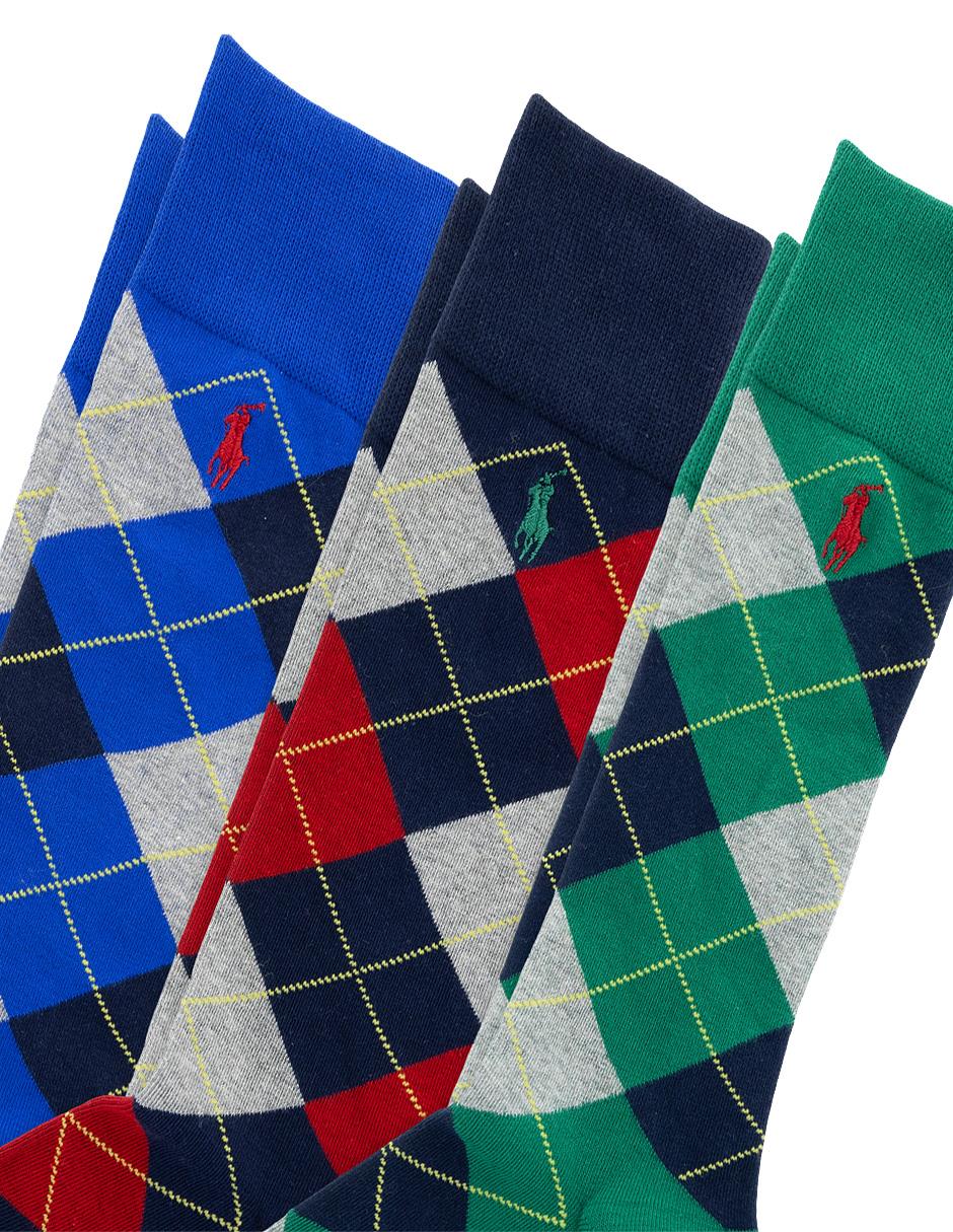 Set de calcetín de algodón para hombre 3 pares 5