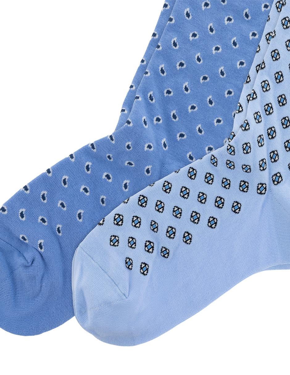 Set de calcetín polo rl de algodón para hombre 2 pares
