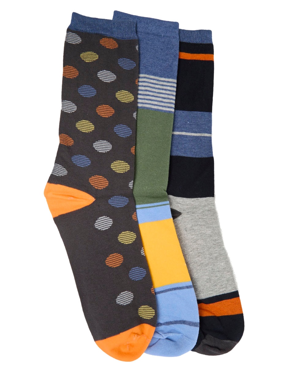 Set De Calcetín Diabético De Algodón Para Hombre 3 Pares
