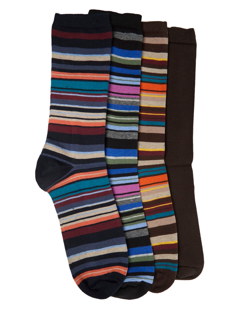 Set De Calcetín De Algodón Para Hombre 4 Pares